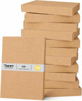 12 Pack Gift Boxes with Lids,14x9.5x2 Inch Kraft Shirt Boxes