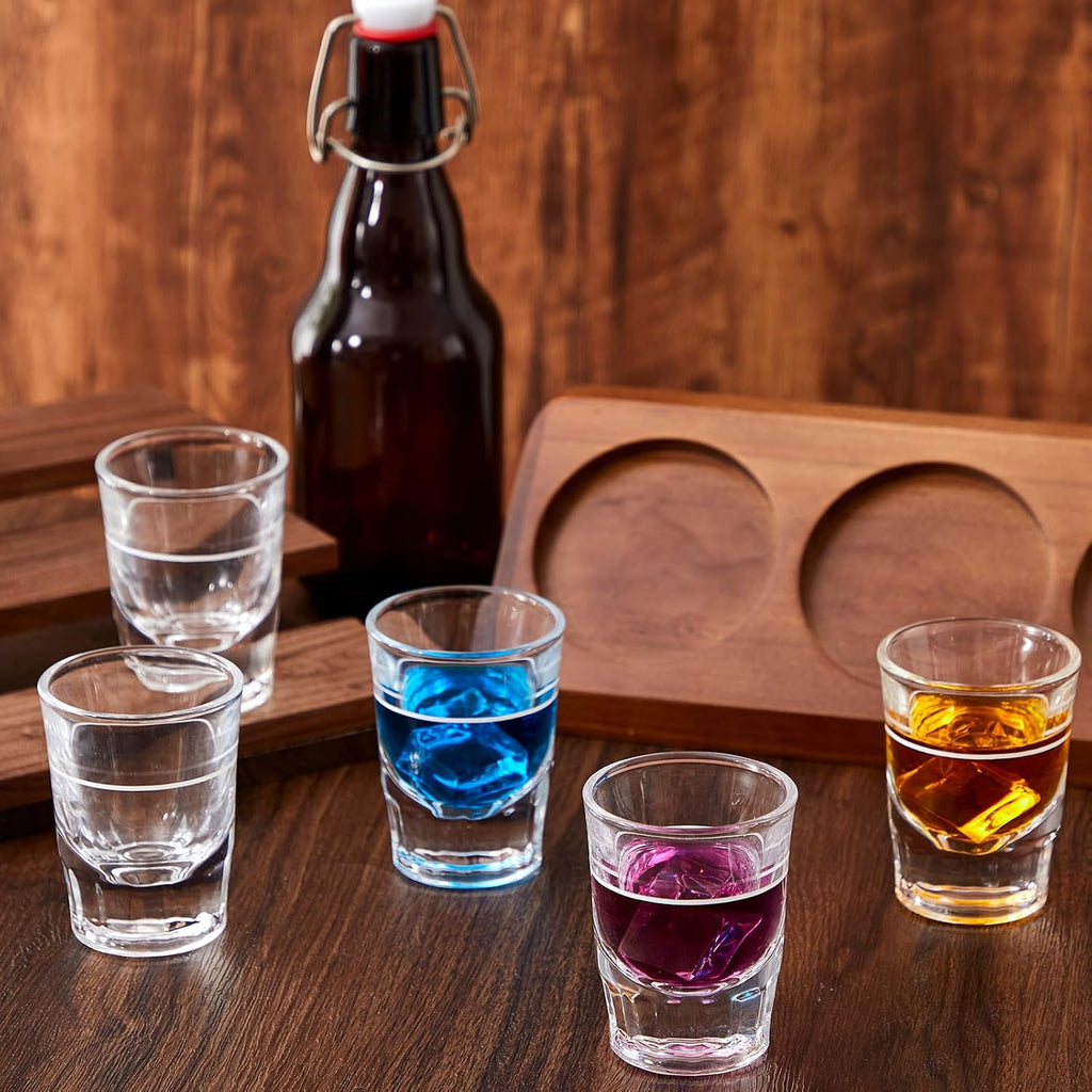 2 oz Heavy Shot Glass with Line, 8 Pack