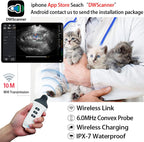 Wireless Color Doppler Ultrasound Machine 6.0MHZ Micro-Convex Probe, Wireless Ultrasound Machine for Android and iOS