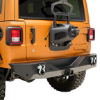 EAG Rear Bumper Rock Crawler with Parking Sensor Bracket Fit for 2018-2026 Wrangler JL