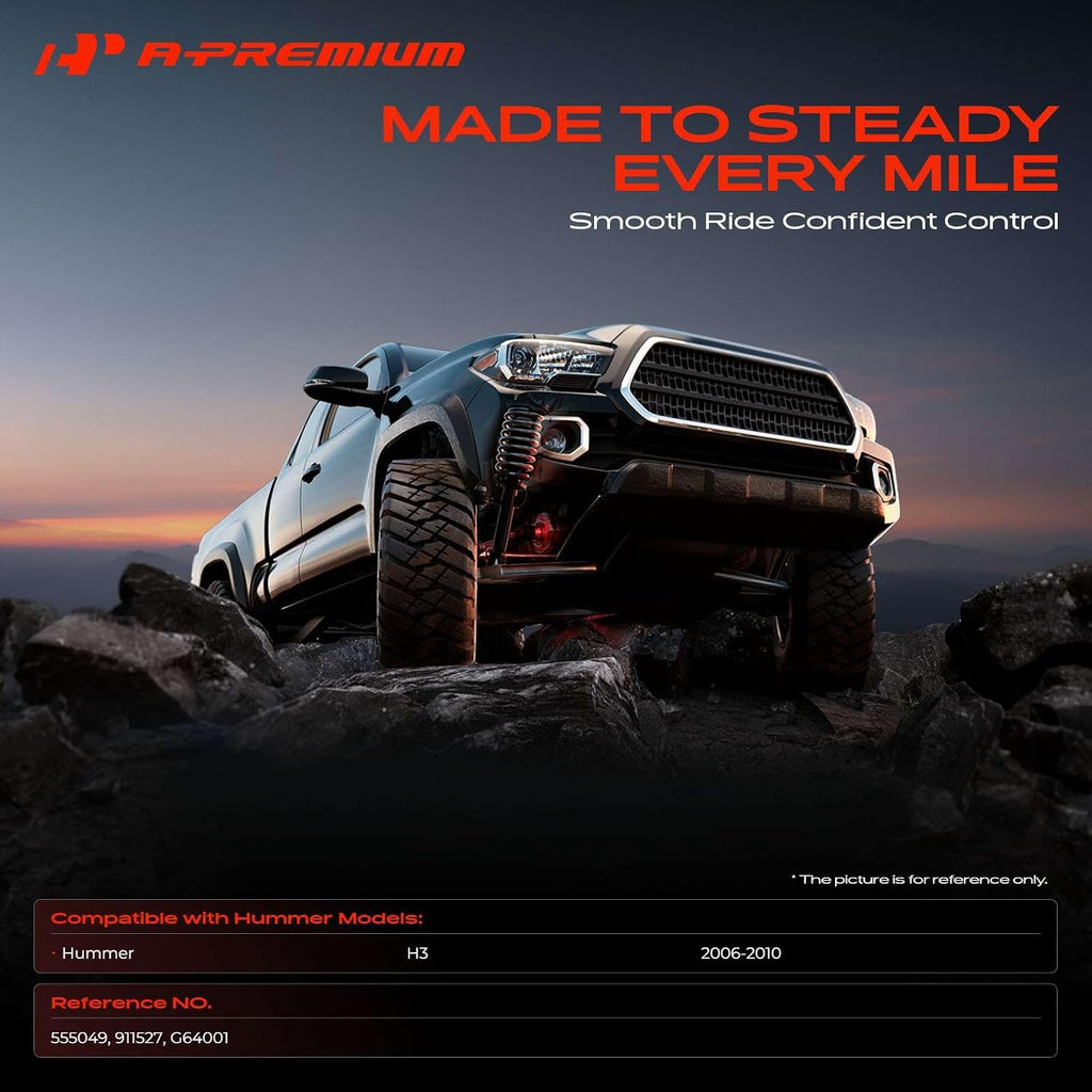 A-Premium Front Shock Absorbers, Set of 2 - Compatible with Hummer