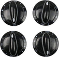 BestParts 74011287 Surface Gas Range Burner Control Knob - Black - 4 Pack