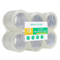 Clear Packing Tape, 12 Rolls, 1.88" Wide, 65 Yards Per Roll