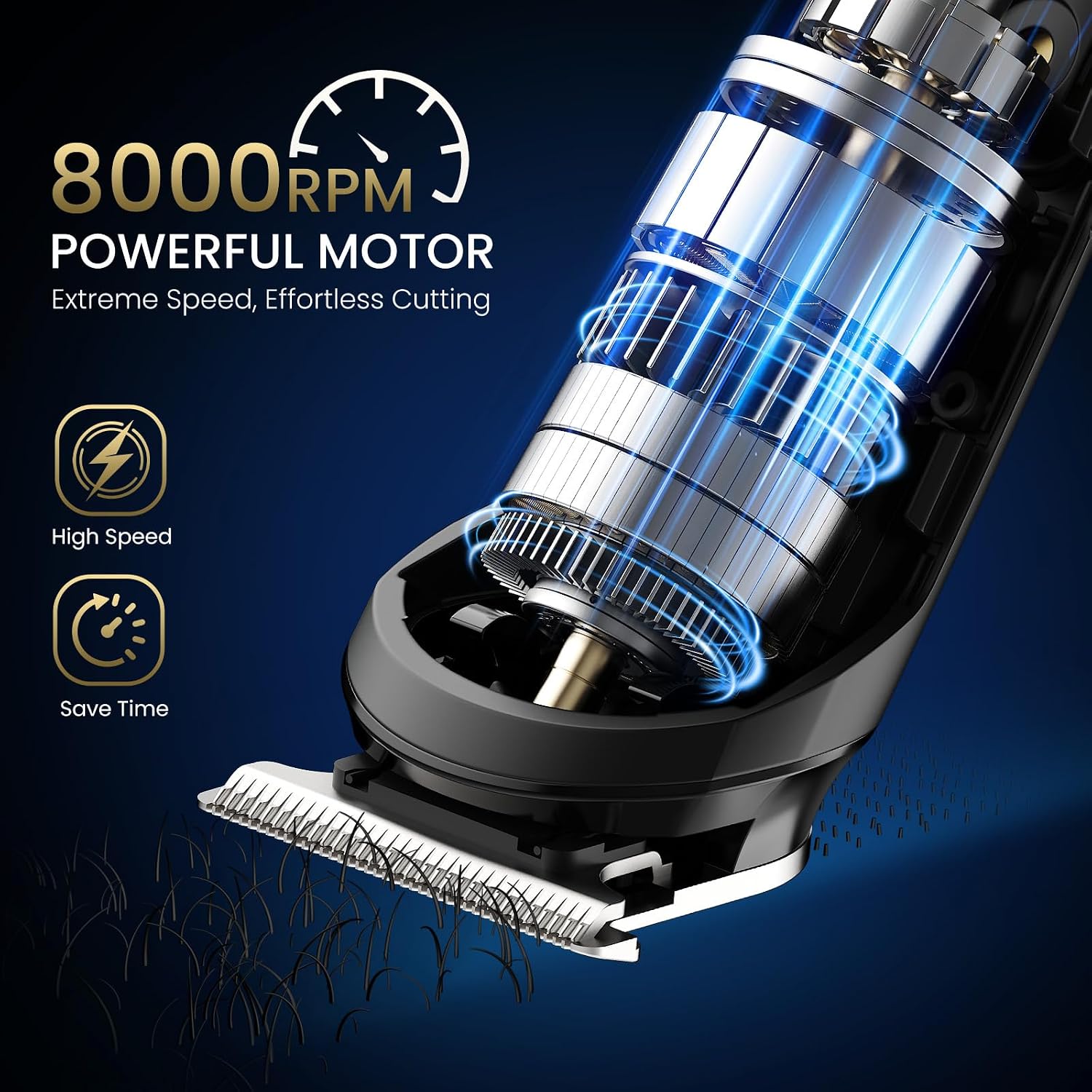 3-in-1 Beard Trimmer for Men, IPX6 Waterproof Electric Razor Shaver, Hair Mustache Body Nose Trimmer, Type-C Clippers