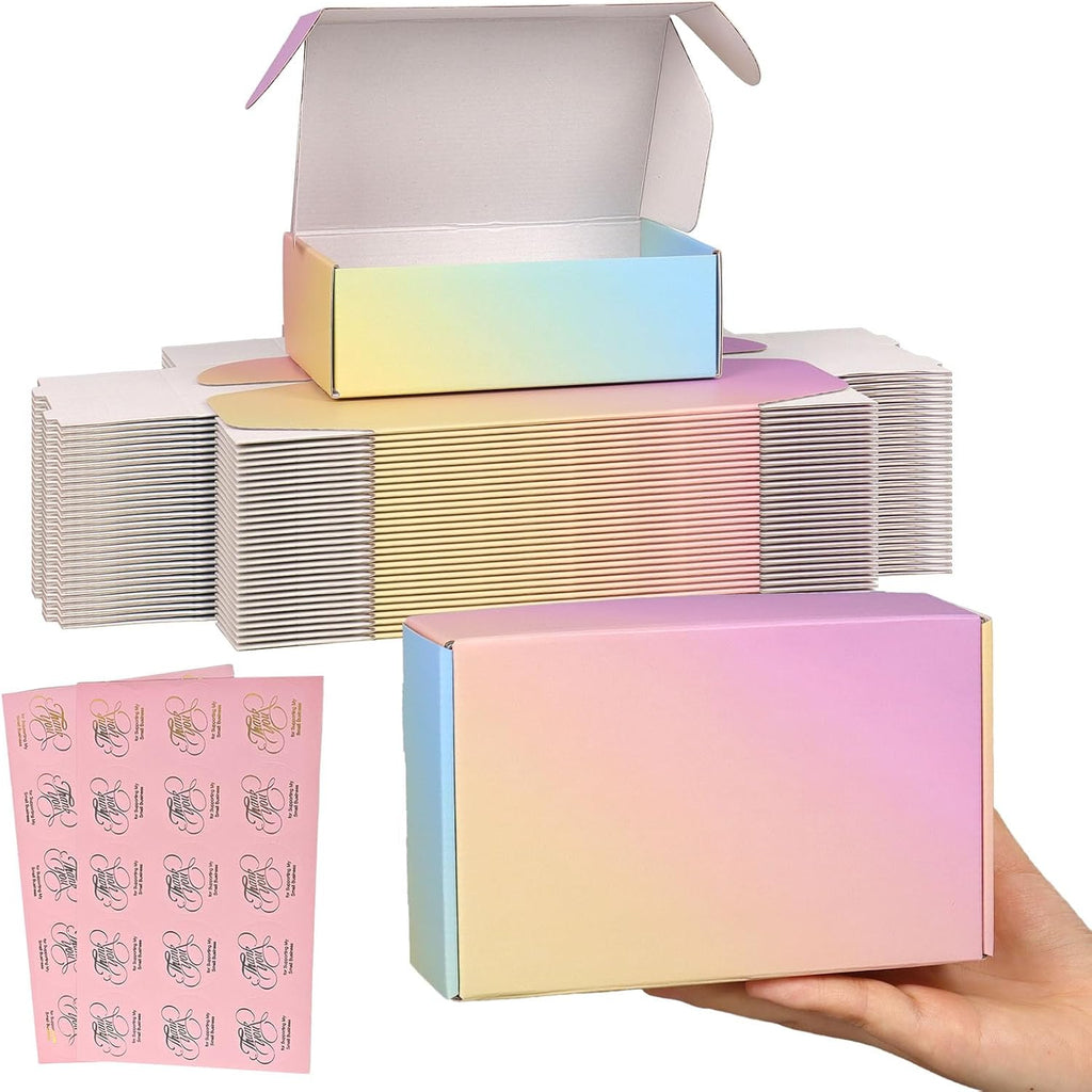 Shipping Boxes Small 6x4x2", 30 Pack Colorful Cardboard Mailer Boxes, Mailing Boxes for Packaging Small Business