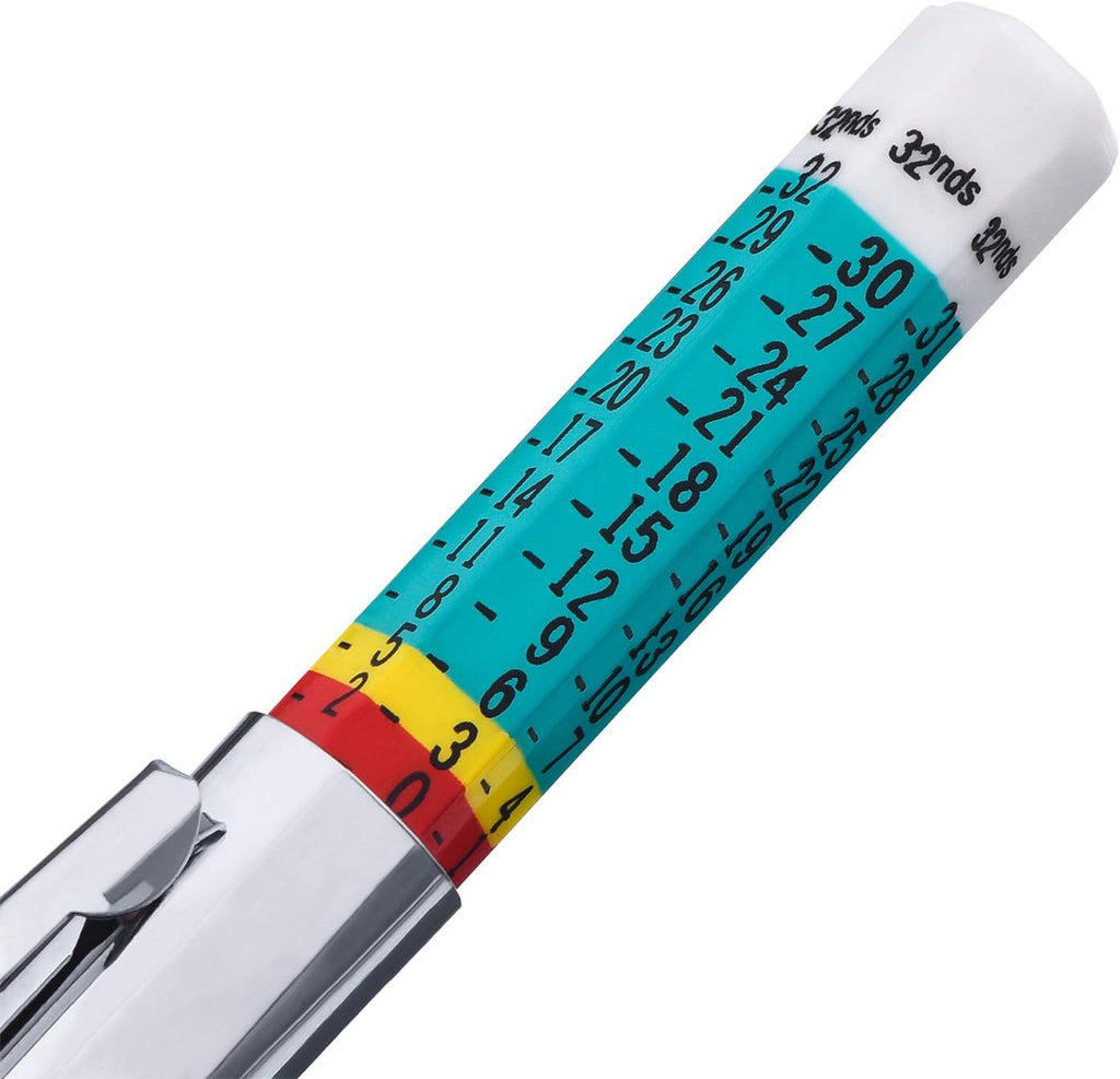 BBTO Tire Tread Depth Gauge Tool Color Coded Green, 50 Pieces