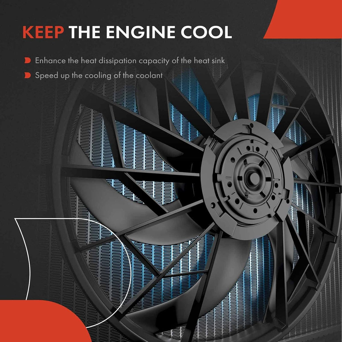 A-Premium Engine Radiator Cooling Fan Assembly