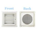 Amonk 4" Dryer Vent Cover for Wall with Replaceable Filter Screen, White