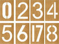 Large Number Stencil Set 8-Piece 32"x18" Oil Board