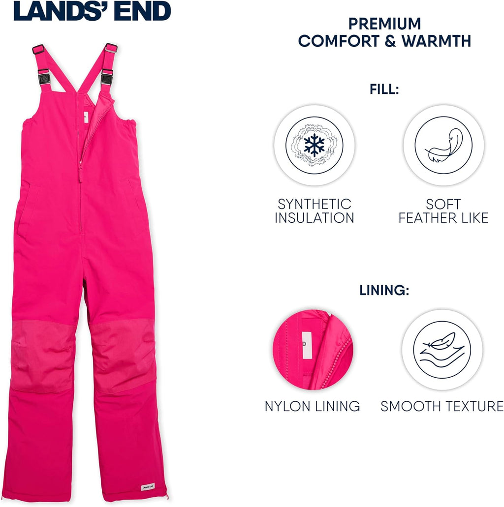 Unisex Kids Squall Waterproof Adjustable Insulated Iron Knee Snow Bib Overalls