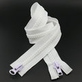 #10 24 Inch Zipper for Sewing Slider Deep Blue Separating Plastic
