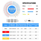 Kuject Heat Shrink Solder Seal Wire Connectors Kit 1000PCS