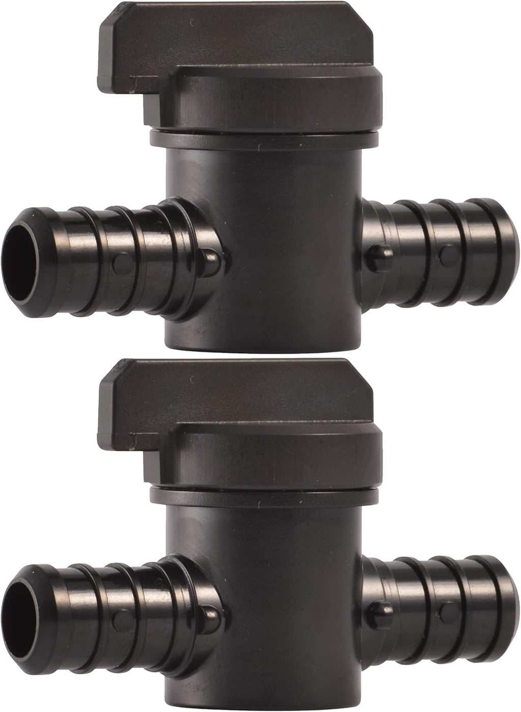 SharkBite 1/2 Inch Poly Crimp Ball Valve, Pack of 2, PEX Pipe, PE-RT, 24606Z2