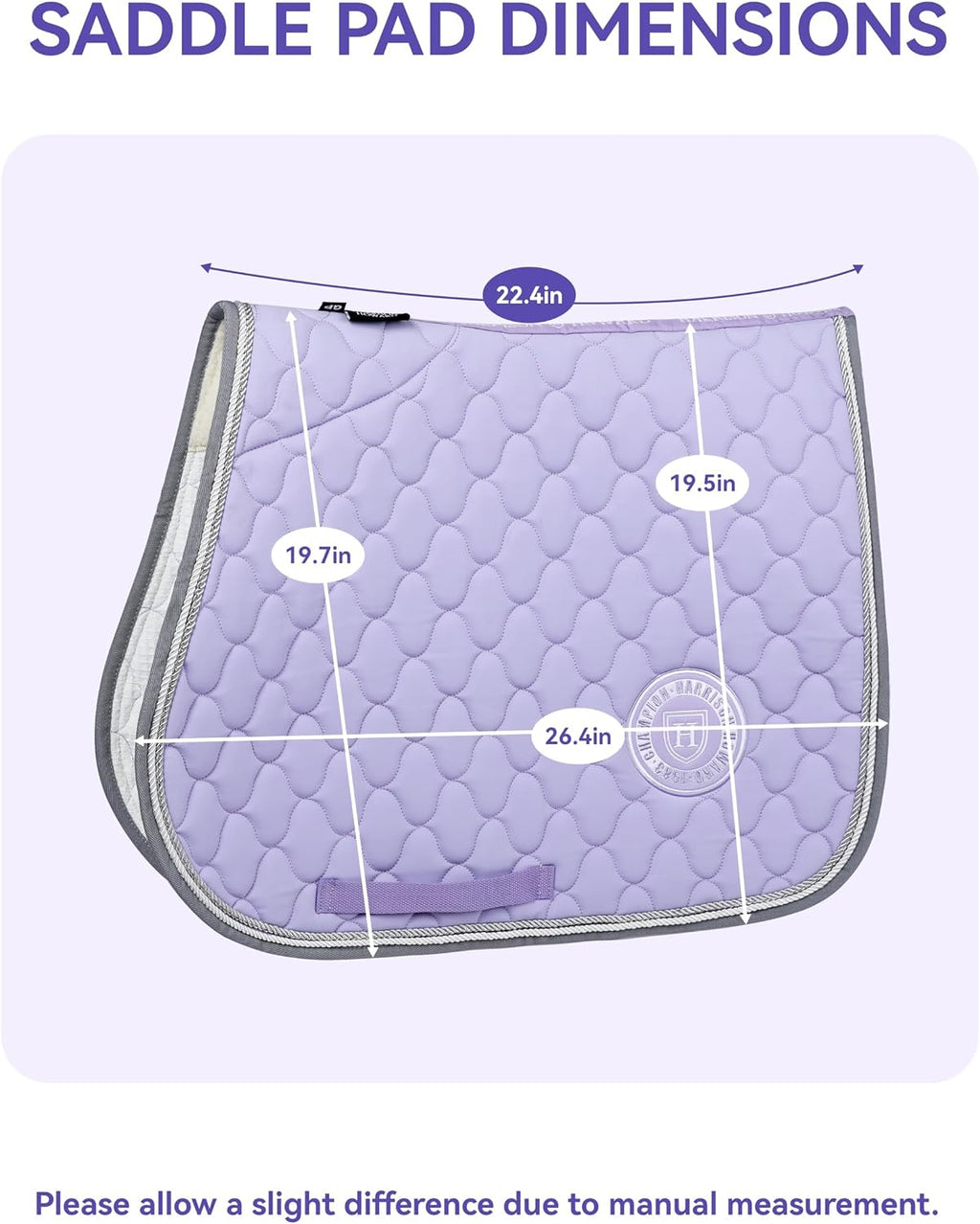 All Purpose Saddle Pad, English Saddle Pad, Wither Contour