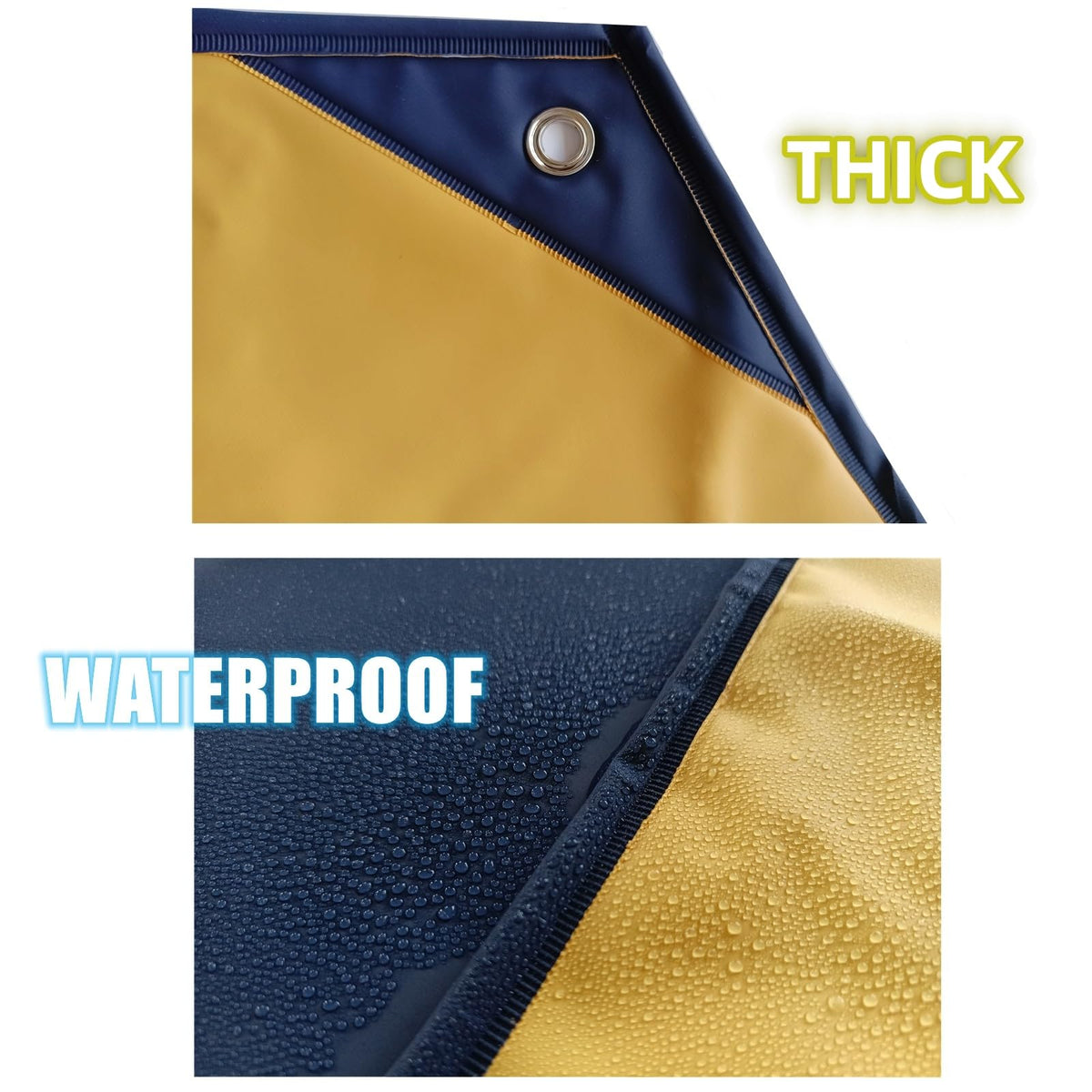 Rubber Apron Waterproof with Pockets, Heavy Duty for Dishwashing