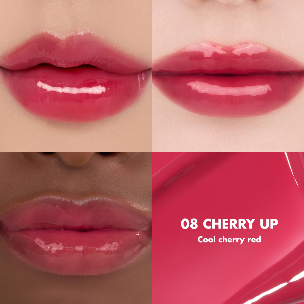 Glasting Color Gloss | Plumping Lip Oil | Cherry Up | 0.14oz
