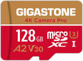 【5-Years Data Recovery】 GIGASTONE 128GB Micro SD Card, 4K Video Recording for GoPro, Action Camera, DJI, Drone