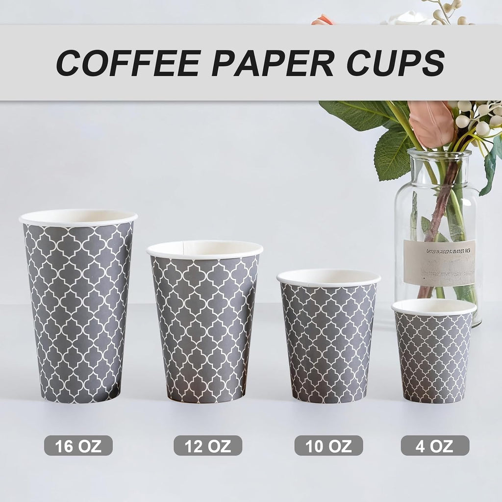 Coffee Cups 4oz 600Pack, Disposable Paper Cups, Small Hot Cups