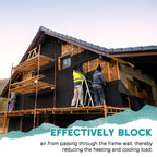 3 x 120 ft House Wrap, Black