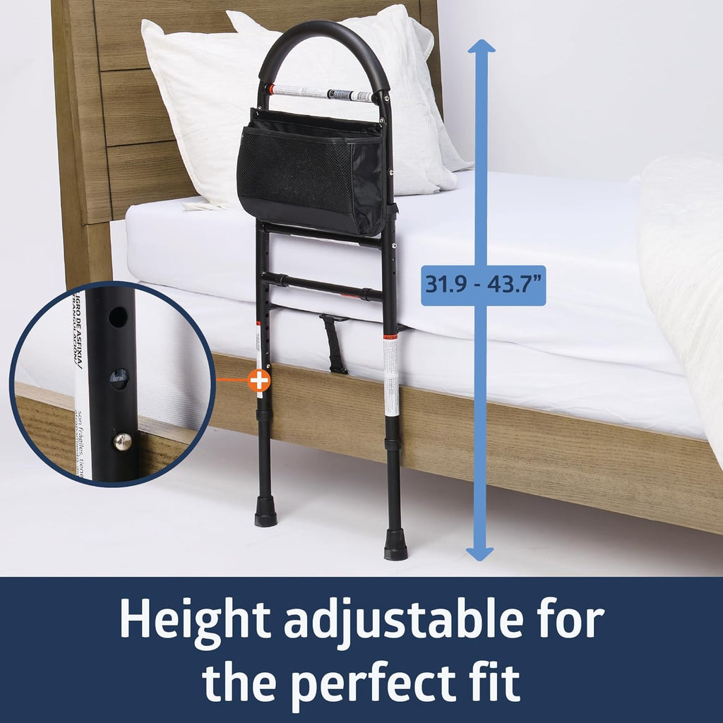 Bed Assist Bar for Seniors with Nylon Bag for Storage