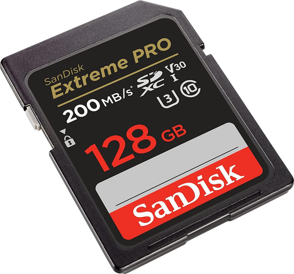 SanDisk Extreme Pro 128GB UHS-I SDXC Memory Card Works with Sony Cameras | For A7R V, ZV-1F and FX30 Mirrorless