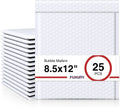 Bubble Mailers 8.5x12" 25 Pack Self-Seal Adhesive Padded Envelopes
