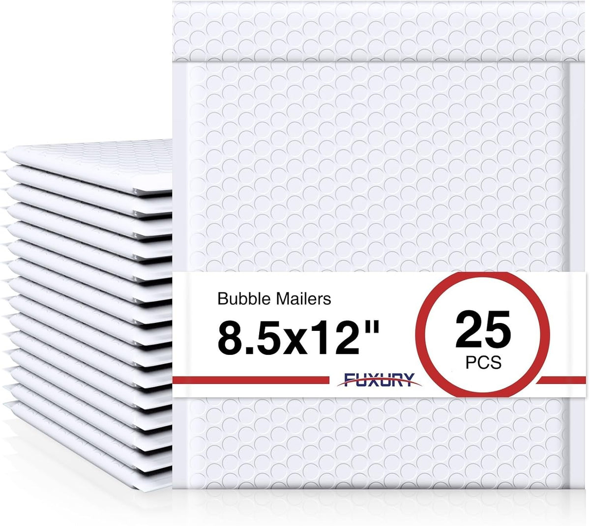 Bubble Mailers 8.5x12" 25 Pack Self-Seal Adhesive Padded Envelopes