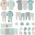 Baby Layette Gift Set for Boys or Girls - 30 Piece New Born Unisex Gift Set, Baby Clothes & Newborn Essentials Must