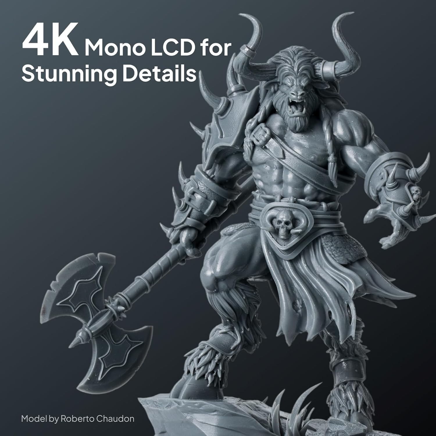 Mars 5 Resin 3D Printer | 4K Mono LCD,Automatic Leveling, Desktop 3D Printer with Printing Size of 5.65 × 3.53 × 5.91