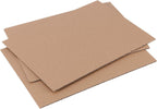 50 Pack 8.5 x 11 Inch Corrugated Cardboard Sheets, Cardboard Paper