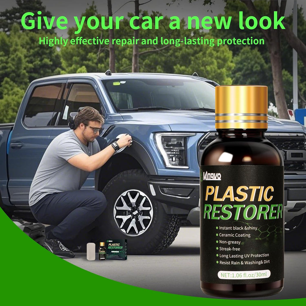 Plastic Restorer for Cars, Black Trim Restorer Car Plastic Restorers Black Crystal Coating for Automotive Parts