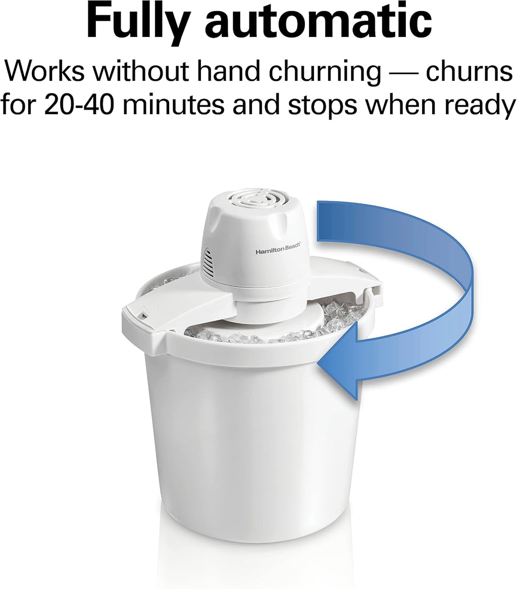 Automatic Electric Ice Cream Maker & Frozen Yogurt Machine