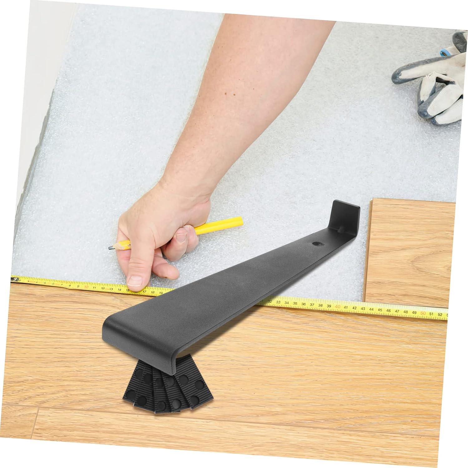 1set Flooring Installation Kit Tapping Block Spacers and Pull Bar for Easy Vinyl Plank and Laminate Installation