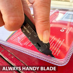 Edge XT - Mini Utility Knife Keychain Multitool w/ 10 Tools - Retractable Razor Blade Mini Box Cutter OTF Knife
