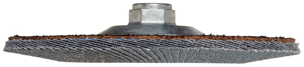 Norton 20X High Performance Abrasive Flap Disc, Zirconia Alumina 4-1/2" Diameter, 5/8"-11 Arbor Hub, Grit 80 Fine (Pack of 1)