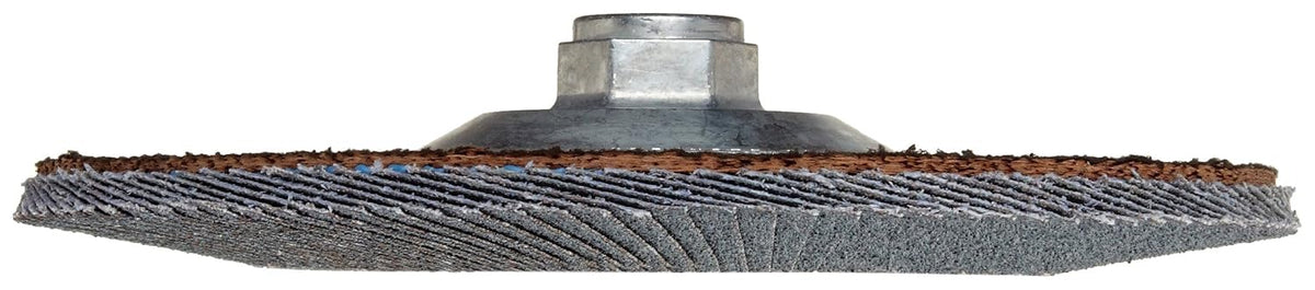 Norton 20X High Performance Abrasive Flap Disc, Zirconia Alumina 4-1/2" Diameter, 5/8"-11 Arbor Hub, Grit 80 Fine (Pack of 1)