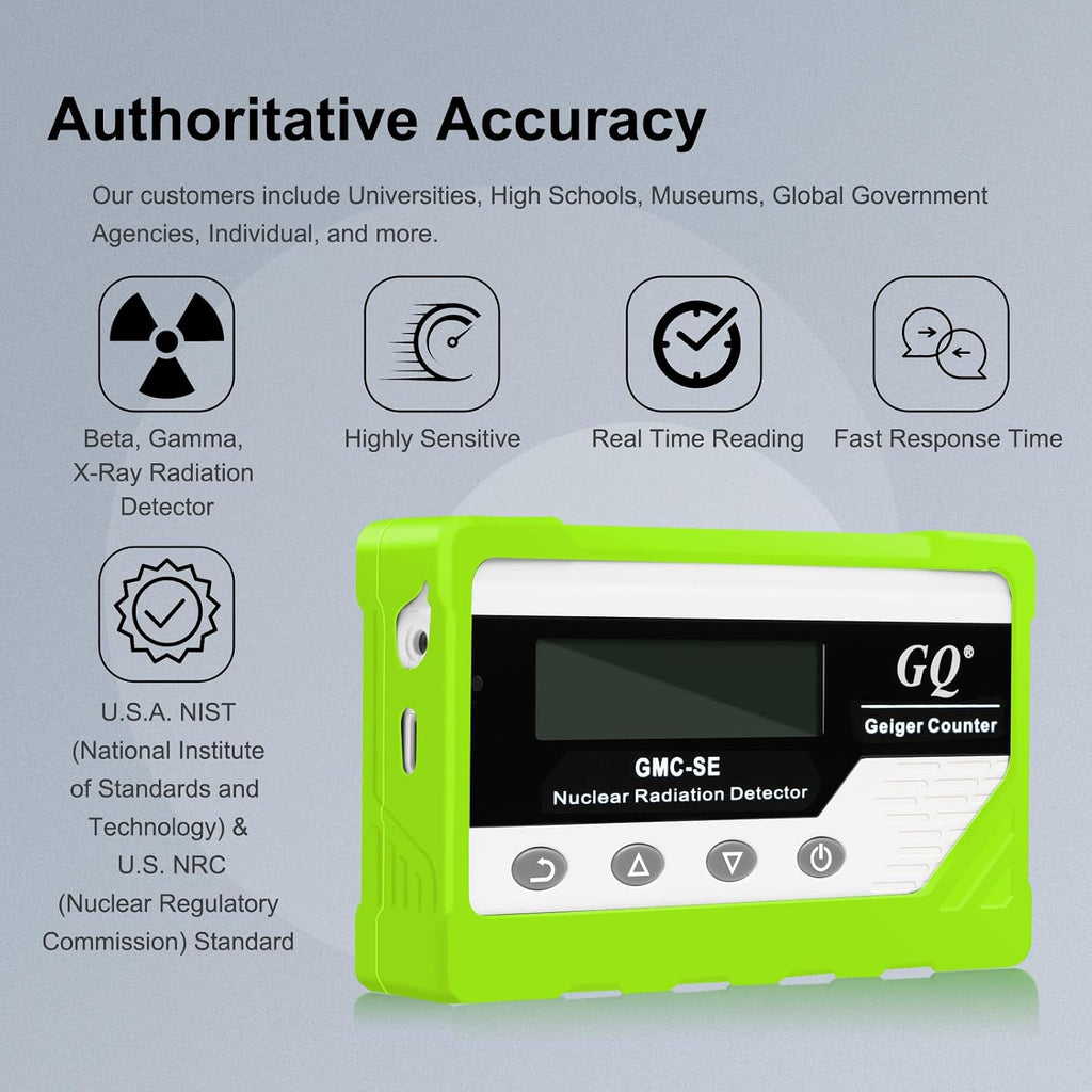 GMC-SE Geiger Counter Radiation Detector Beta Gamma X-ray Portable Radiation Monitor Meter Digital Nuclear Radiation