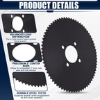 35 Chain Go Kart Sprocket 72 Tooth with 2" Bore