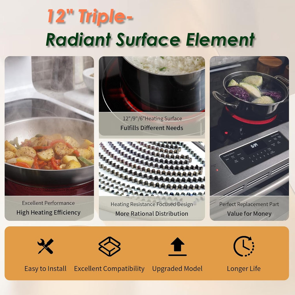 MEE62704901 12" Triple Radiant Surface Element Compatible with LG Range