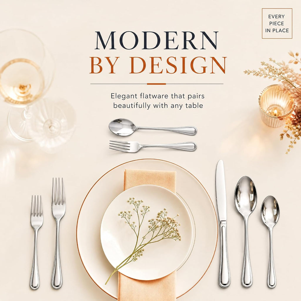 Silverware Set for 8,40 Piece Heavy Duty Cutlery Set