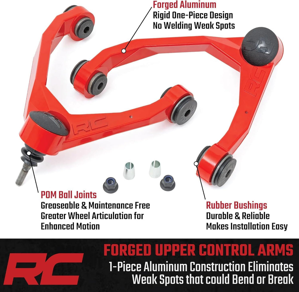 Rough Country Forged Aluminum Control Arms for 2019-2024 Ram 1500-31402RED