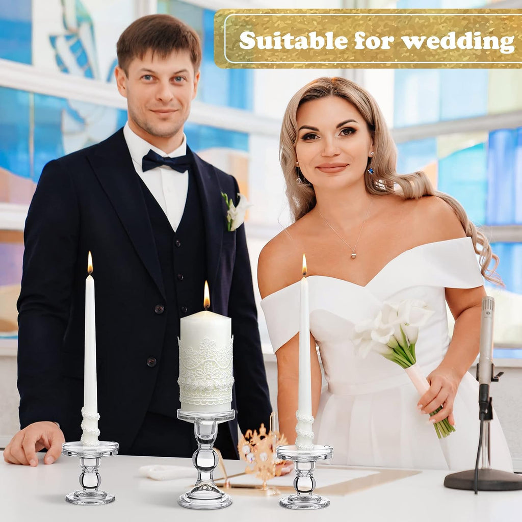 Unity Candles for Wedding Ceremony with Holder,Classic Style