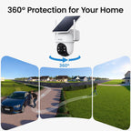 Security Cameras Outdoor Wireless, 4 Cam-Kit, No Subscription Required, Solar-Powered, Home Security Cameras System