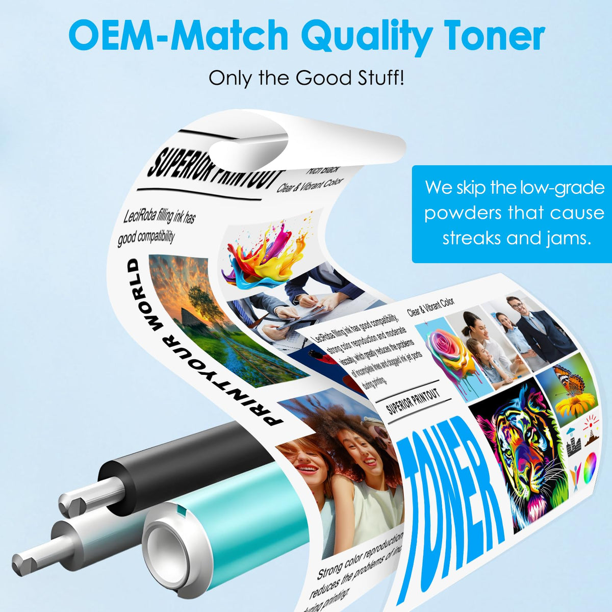 Compatible 48A CF248A Black Toner Cartridge Replacement for HP