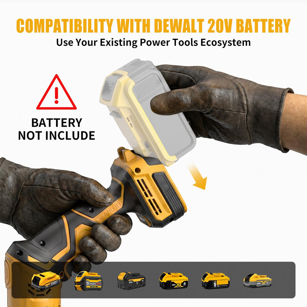 Cordless Grease Gun Compatible with DeWalt 20V MAX Battery(Tool Only)