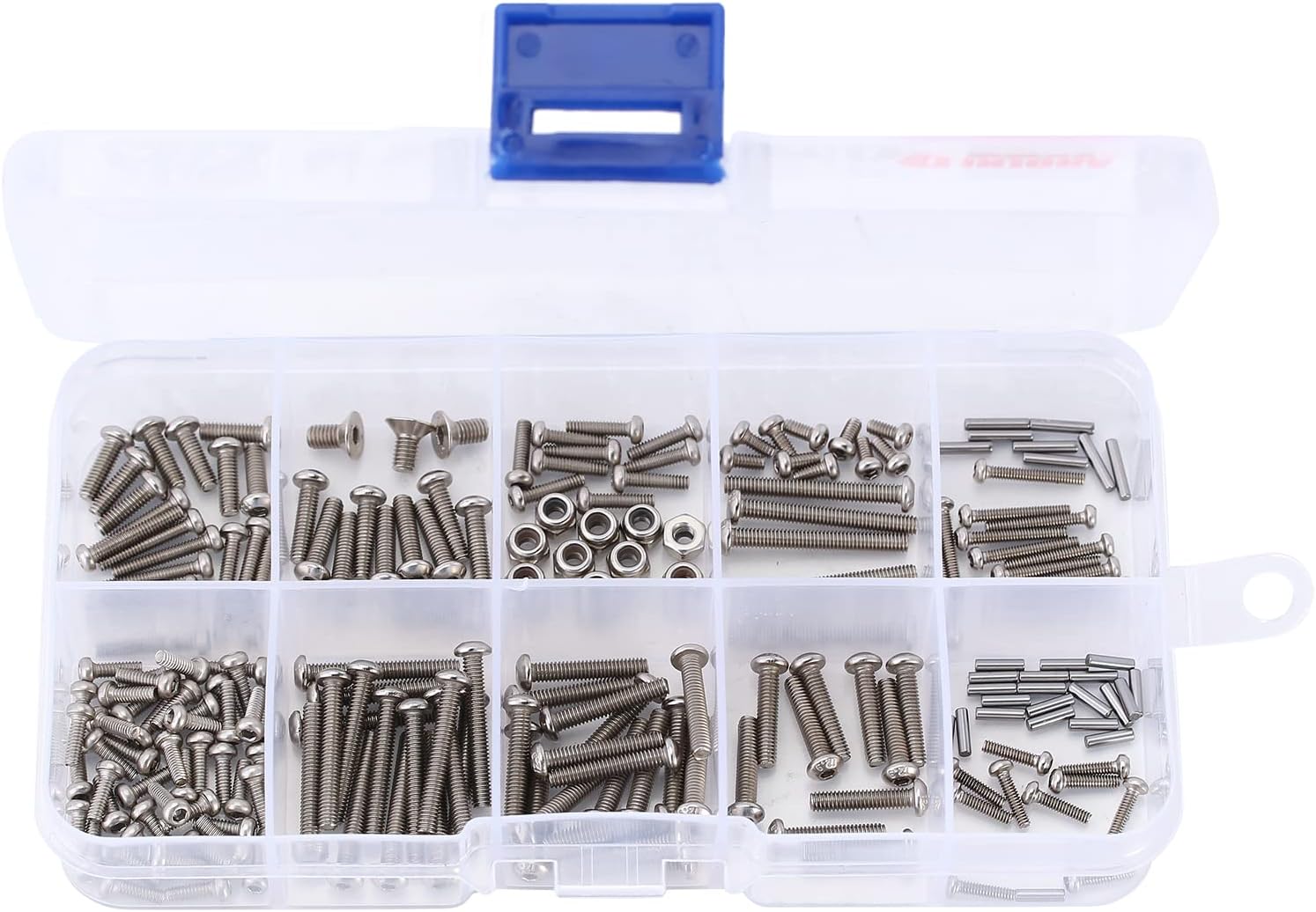 Screws Pins Nuts M1.6 M2 M2.5 Grade 12.9 Stainless Steel Hex Screws Hardware Kit for TRX4M 1/18 RC Crawler Car