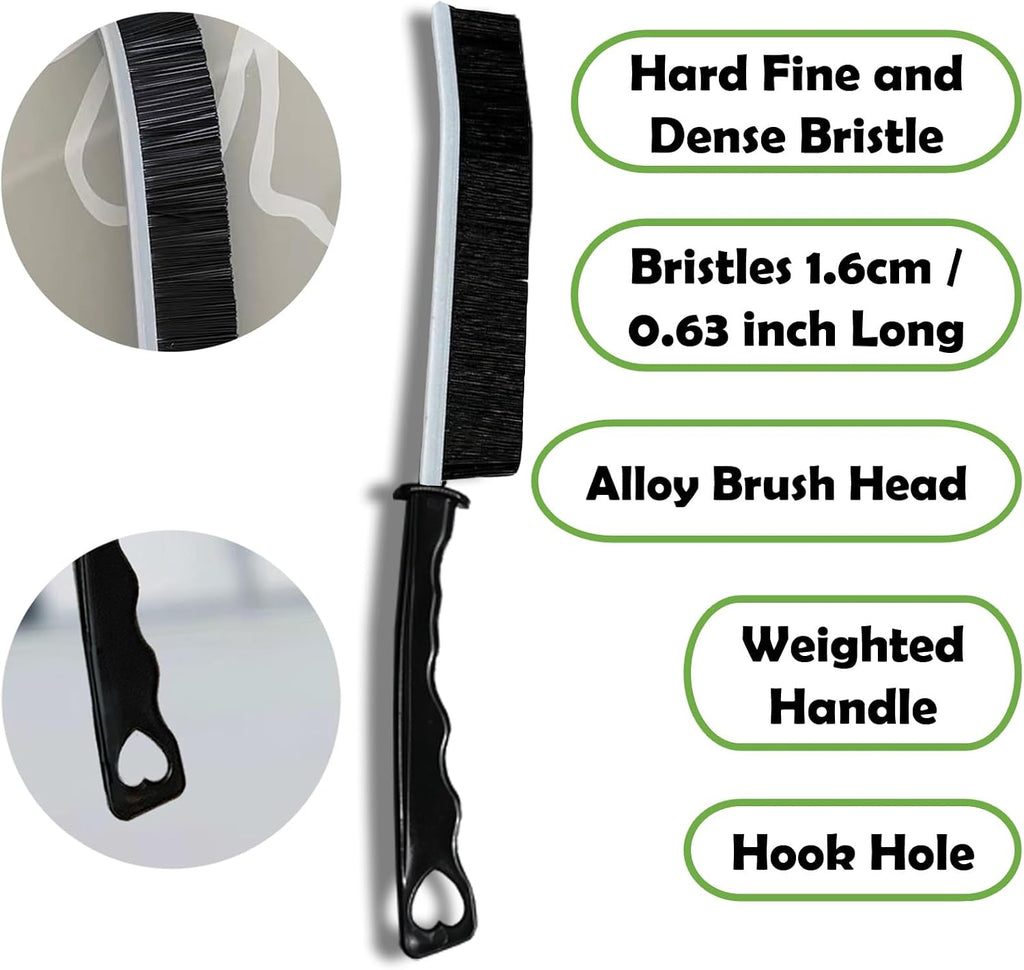 Crevice Cleaning Brush Set, Multi-Purpose Hard Bristle Brushes for Deep Cleaning Kitchen, Bathroom, Grout, Sink, Cup