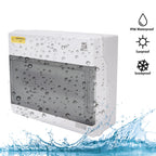 Tulabu 12 Way Waterproof Breaker Box for Indoor/Outdoor Settings