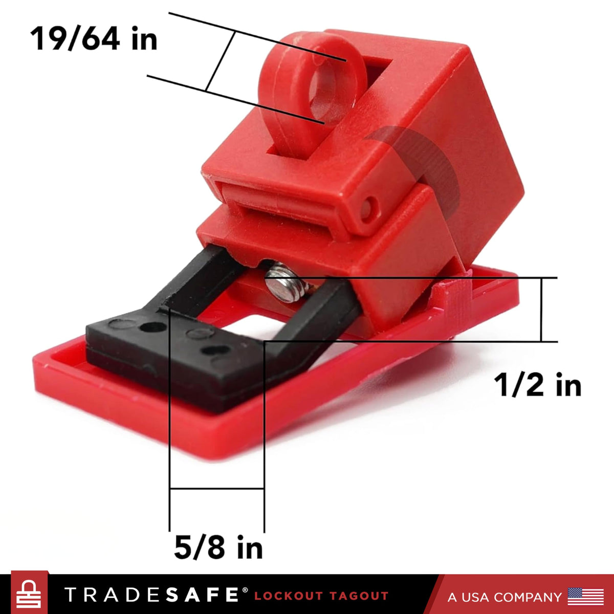 TRADESAFE Circuit Breaker Lockout, 10 Pack Single Pole Breaker Lock, Medium