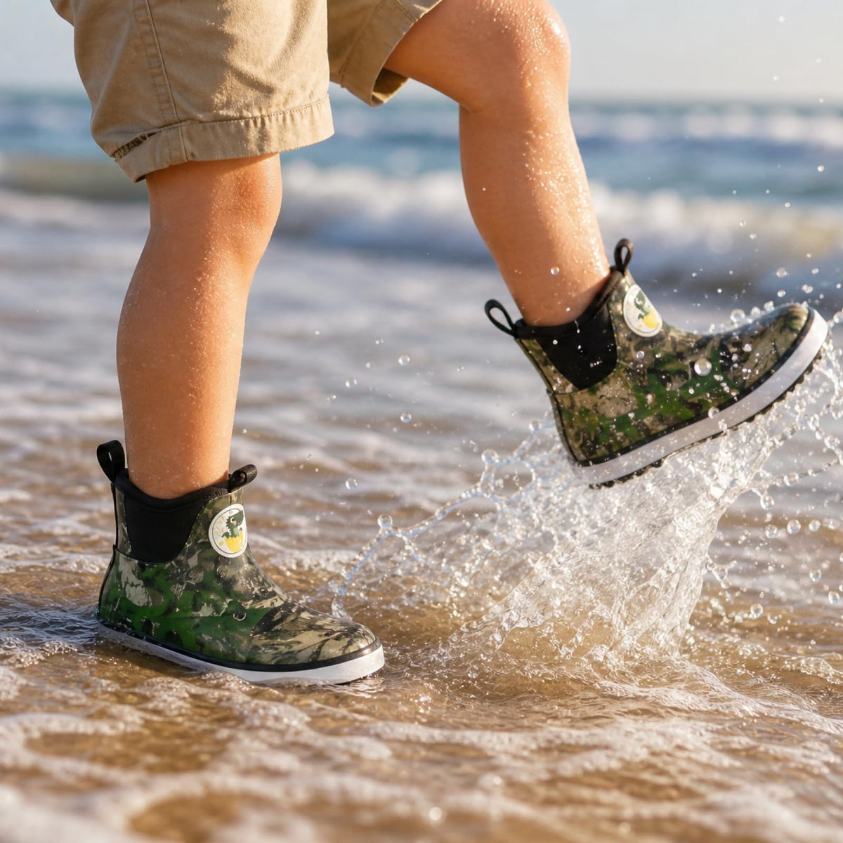 Kid's Deck Boots Waterproof Lightweight Ankle Rain Boots
